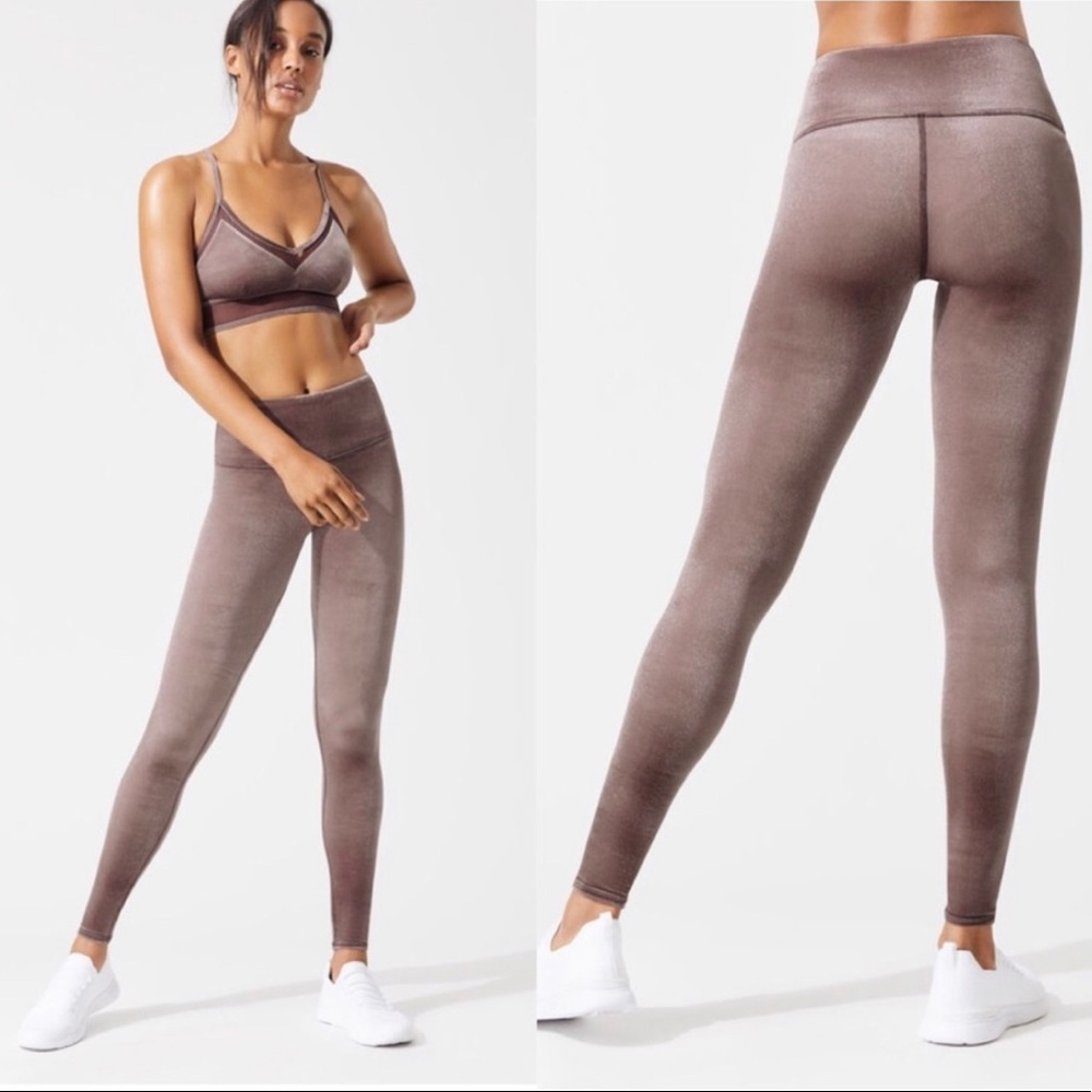 ALO Yoga High Waisted Posh Velvet Leggings